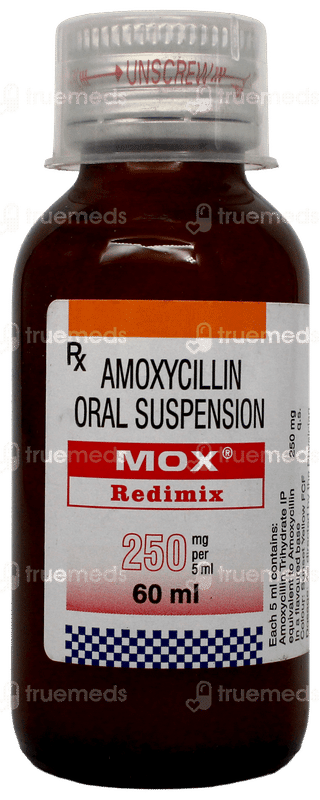 Mox Redimix 250Mg Suspension 60Ml